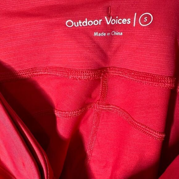 Outdoor Voices Red 7/8 Length Legging Size small - Picture 4 of 4